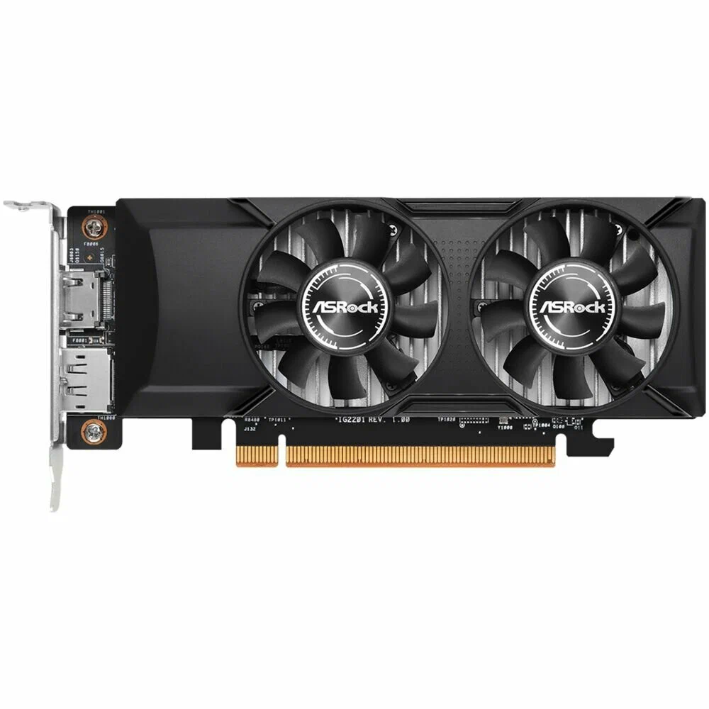 Видеокарта ASRock 4096Mb Intel Arc A310 Low Profile 4G (A310 LP 4G) 1xDP, 1xHDMI, Ret (Чёрный)