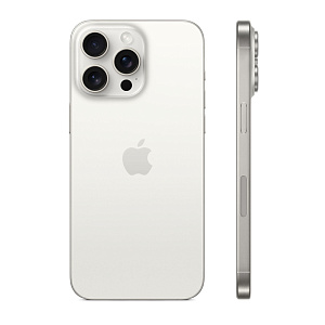 Смартфон Apple iPhone 15 Pro Max 512GB eSim (Титановый белый, 8 ГБ, 512 ГБ, США, eSim, Без Rustore)