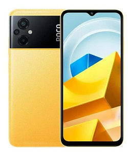 Смартфон Xiaomi POCO M5 4/128GB (Жёлтый, 128 ГБ, 4 ГБ, Global, Dual nanoSim, Без Rustore)