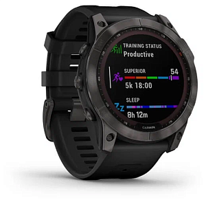 Умные часы Garmin Fenix 7X Sapphire Solar Wi-Fi (Серый)