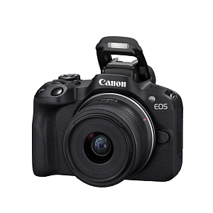 Беззеркальный фотоаппарат Canon EOS R50 kit RF-S 18-45mm IS STM + RF-S 55-210mm (Черный)