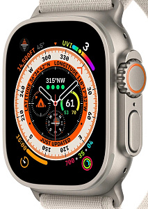 Умные часы Apple Watch Ultra 49 мм Titanium Case with Alpine Loop (49mm, Белый M, M)