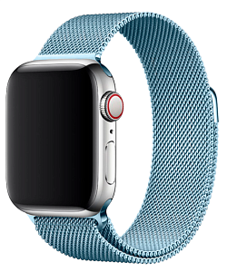 Ремешок для Apple Watch Milanese Loop 38/40mm (Голубой)