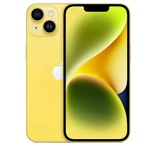 Смартфон Apple iPhone 14 128GB Global (128 ГБ, Жёлтый, Global, 6 ГБ, nanoSim+eSim, Без Rustore)