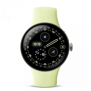 Умные часы Google Pixel Watch 4 (Champagne Gold/Lemongrass, 45mm, LTE)