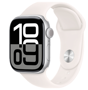 Умные часы Apple Watch Series 10 46мм (Silver light blush, 46mm, M/L, Sport Band)