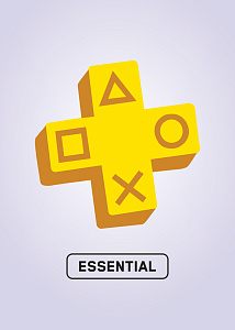 PS Plus Essential на 12 месяцев (PlayStation 4/5, Прозрачный)