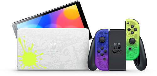 Игровая приставка Nintendo Switch (Splatoon, 64 ГБ, OLED)