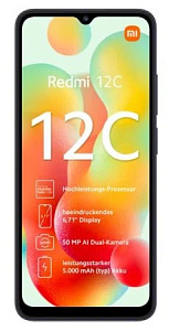 Смартфон Xiaomi Redmi 12C 4/64GB Global (Чёрный, 4 ГБ, 64 ГБ, Global, Dual nanoSim, Без Rustore)