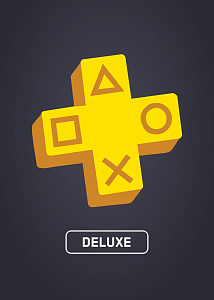 PS Plus Deluxe на 1 месяц (PlayStation 4/5, Прозрачный)