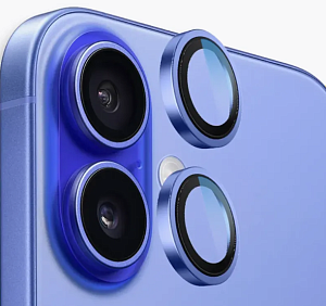 Защитное стекло на камеру Remax Gl-27 для iPhone 16 / 16 Plus (Синий)