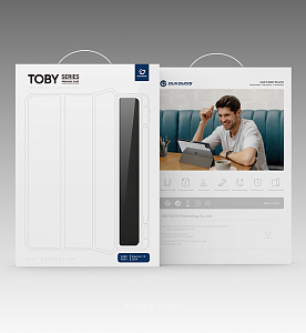 Чехол-книжка Gurdini Dux Ducis Toby Series для iPad Pro 12.9 (2022) / Air 13 (2024) (Черный)