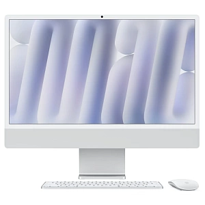 Моноблок Apple iMac 24 2024 (M4 8-Core, GPU 8-Core, 16GB, 512GB) (Серебристый, 16 ГБ, 512 ГБ, Z1E2000KJ)