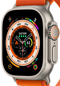 Умные часы Apple Watch Ultra 49 мм Titanium Case with Alpine Loop (49mm, Оранжевый S, S)