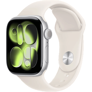 Умные часы Apple Watch Series 11 (Silver, Сияющая звезда, Sport Band, 46mm, S/M)