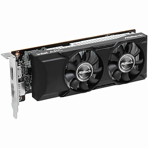 Видеокарта ASRock 6144Mb Intel Arc A380 Low Profile 6GB (A380 LP 6G) 1xDP, 1xHDMI, Ret (Чёрный)