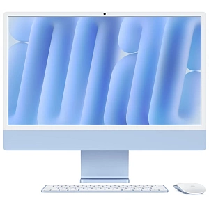 Моноблок Apple iMac 24 2024 (M4 8-Core, GPU 8-Core, 16GB, 256GB) (Синий, 16 ГБ, 256 ГБ, MWUF3)