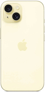 Смартфон Apple iPhone 15 128GB DualSim (Жёлтый, 6 ГБ, 128 ГБ, Китай, Dual nanoSim, Без Rustore)