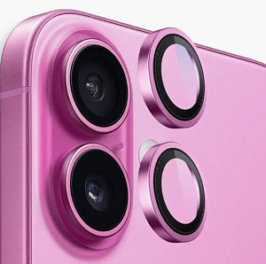 Защитное стекло на камеру Remax Gl-27 для iPhone 16 / 16 Plus (Розовый)