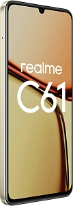 Смартфон Realme C61 6/128GB (Золотой, 6 ГБ, 128 ГБ, Dual nanoSim, Global, Без Rustore)