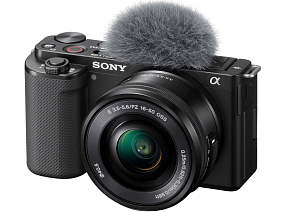 Беззеркальный фотоаппарат Sony ZV-E10 Kit 16-50mm + 55-210mm (Черный)