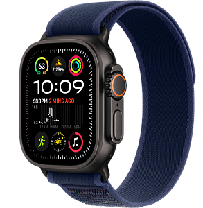 Умные часы Apple Watch Ultra 2 49 мм (2024) Black Case with Trail Loop (49mm, Blue M/L, M/L)
