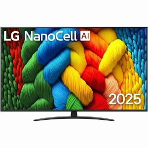 Телевизор LG 65NANO81A6A (Черный, 65")