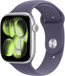 Умные часы Apple Watch Series 11 (Silver, Purple Fog, Sport Band, 46mm, M/L)
