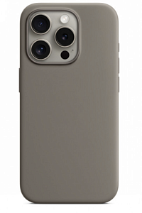 Чехол силиконовый MagSafe для iPhone 15 Pro Max (Серый)