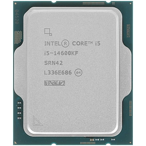 Процессор Intel Core i5-14600KF, 3.5ГГц, (Turbo 5.3ГГц), 14-ядерный, 24МБ, LGA1700, OEM (Черный)