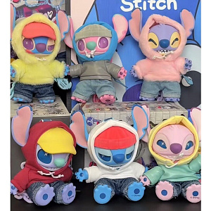 Фигурка - сюрприз MINISO Stitch Genz Street Series (Коробка 6 штук) (Белый)