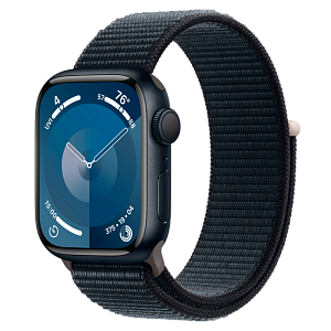 Умные часы Apple Watch Series 9 41мм (41mm, Темная ночь, S/L, Sport Loop)