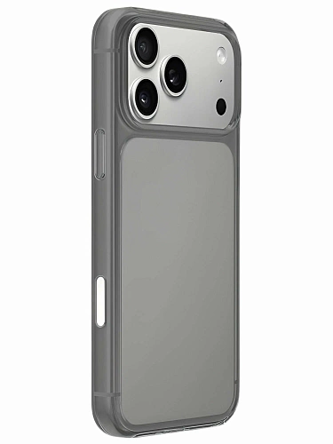 Чехол силиконовый прозрачный KZDOO GUARDIAN для iPhone 17 Pro (Черный)