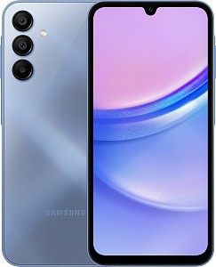 Смартфон Samsung Galaxy A15 4G 4/128GB (Синий, 128 ГБ, 4 ГБ, Dual nanoSim, Global, Без Rustore)