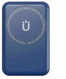 Внешний аккумулятор Wiwu Snap Cube Magsafe Power Bank 10000 mAh (Синий)
