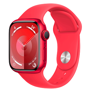 Умные часы Apple Watch Series 9 41мм (41mm, Красный S/M, S/M, Sport Band)