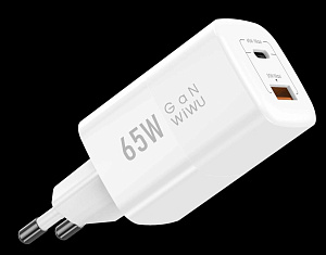 Адаптер питания Wiwu 65W PD+QC wall charger (Белый)
