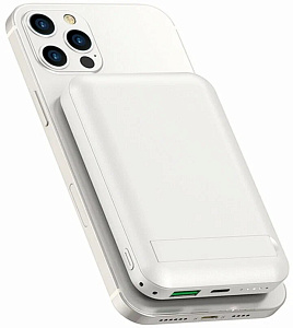 Внешний аккумулятор Wiwu Snap Cube Magsafe Power Bank 10000 mAh (Белый)