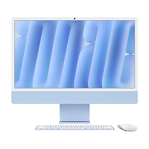 Моноблок Apple iMac 24 2024 (M4 10-Core, GPU 10-Core, 16GB, 256GB) (Синий, 16 ГБ, 256 ГБ, MWV13)