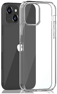 Чехол силиконовый прозрачный для iPhone 14 (Прозрачный)