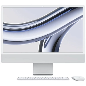 Моноблок Apple iMac 24 2023 (M3 8-Core, GPU 10-Core, 16GB, 512GB) (Серебристый, 16 ГБ, 512 ГБ, Z19D000D8)