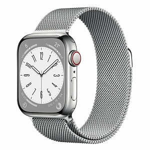 Ремешок для Apple Watch 38mm/40mm Gurdini Milanese Loop (миланский сетчатый) (Серебристый)