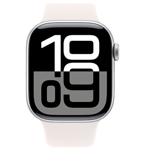 Умные часы Apple Watch Series 10 46мм (Silver light blush, 46mm, M/L, Sport Band)