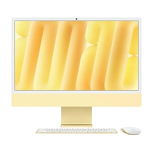 Моноблок Apple iMac 24 2024 (M4 10-Core, GPU 10-Core, 16GB, 256GB) (Жёлтый, 16 ГБ, 256 ГБ, Z1EK000L2)