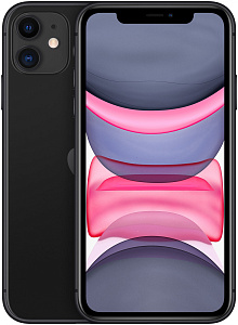 Смартфон Apple iPhone 11 64GB (RU/A) (Чёрный, 64 ГБ, 4 ГБ, RU, nanoSim+eSim)