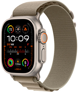 Умные часы Apple Watch Ultra 2 49 мм Titanium Case with Alpine Loop (49mm, Зелёный S, S)
