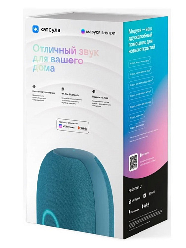 Умная колонка VK Капсула (Синий)