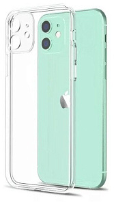 Чехол силиконовый прозрачный для iPhone 11 (Прозрачный)