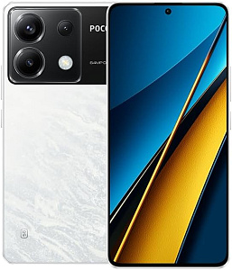 Смартфон Xiaomi POCO X6 5G 12/256GB Global (Белый, 256 ГБ, Global, 12 ГБ, Dual nanoSim, Без Rustore)