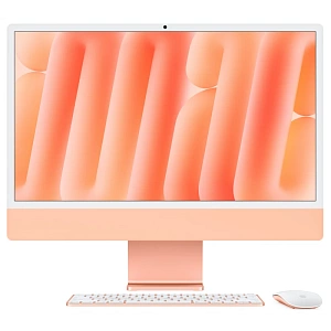 Моноблок Apple iMac 24 2024 (M4 8-Core, GPU 8-Core, 16GB, 512GB) (Оранжевый, 16 ГБ, 512 ГБ, Z1E8000E8)
